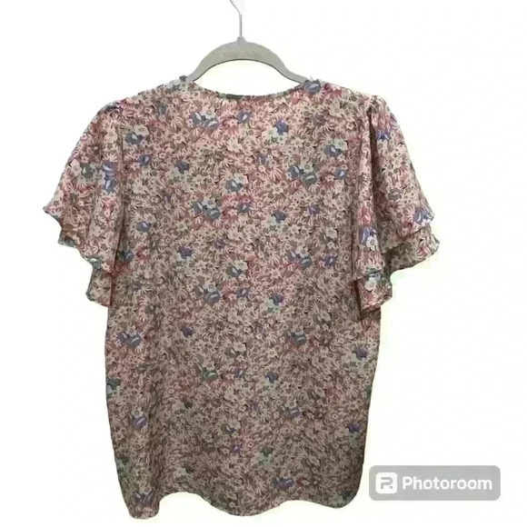 Business casual top | medium | floral print | - Picture 3 of 3